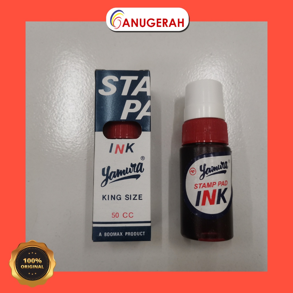 

YAMURA MERAH TINTA STAMP 50CC TINTA GABUS
