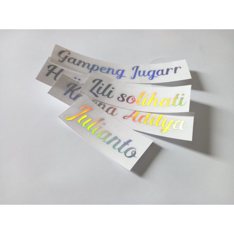 

[SEHARIJADI]CUTTING STIKER HOLOGRAM CUSTOM