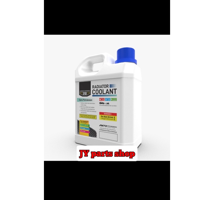 2B air radiator coolant warna hijau 1L