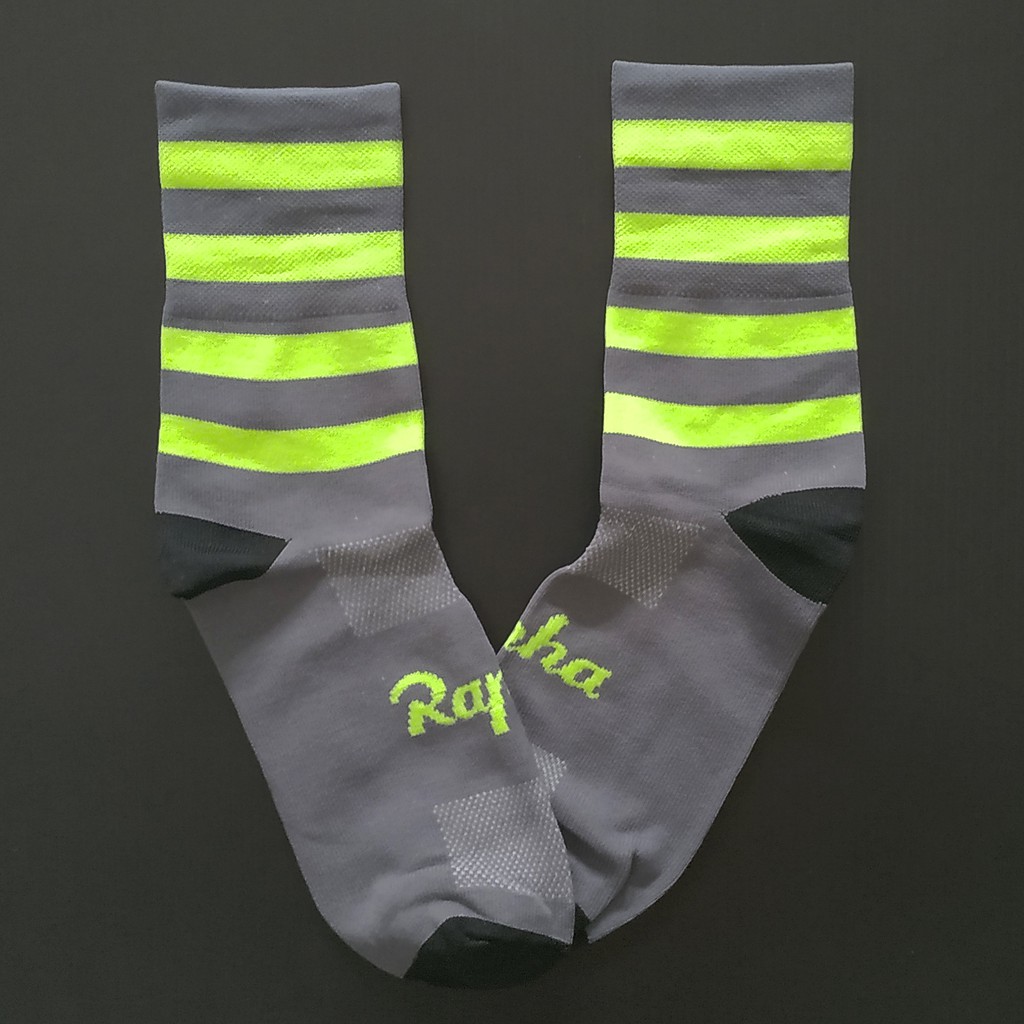  Kaos Kaki Sepeda  Casual Sporty Rapha Abu Hijau Shopee 