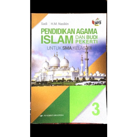 BUKU AGAMA ISLAM KELAS 12 PENERBIT ERLANGGA + free 2 LKS