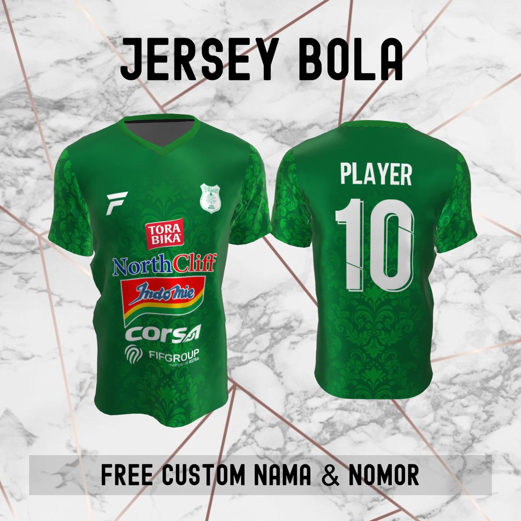 Jersey Batik PSMS Medan Klub Bola Baju Kaos Custom Nama dan Nomor Punggung - 1074