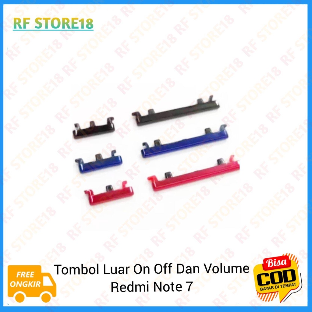 Tombol Power On Off Dan Volume Xiaomi Redmi Note 7 Note7 / Tombol Pernik Luar Redmi Note 7