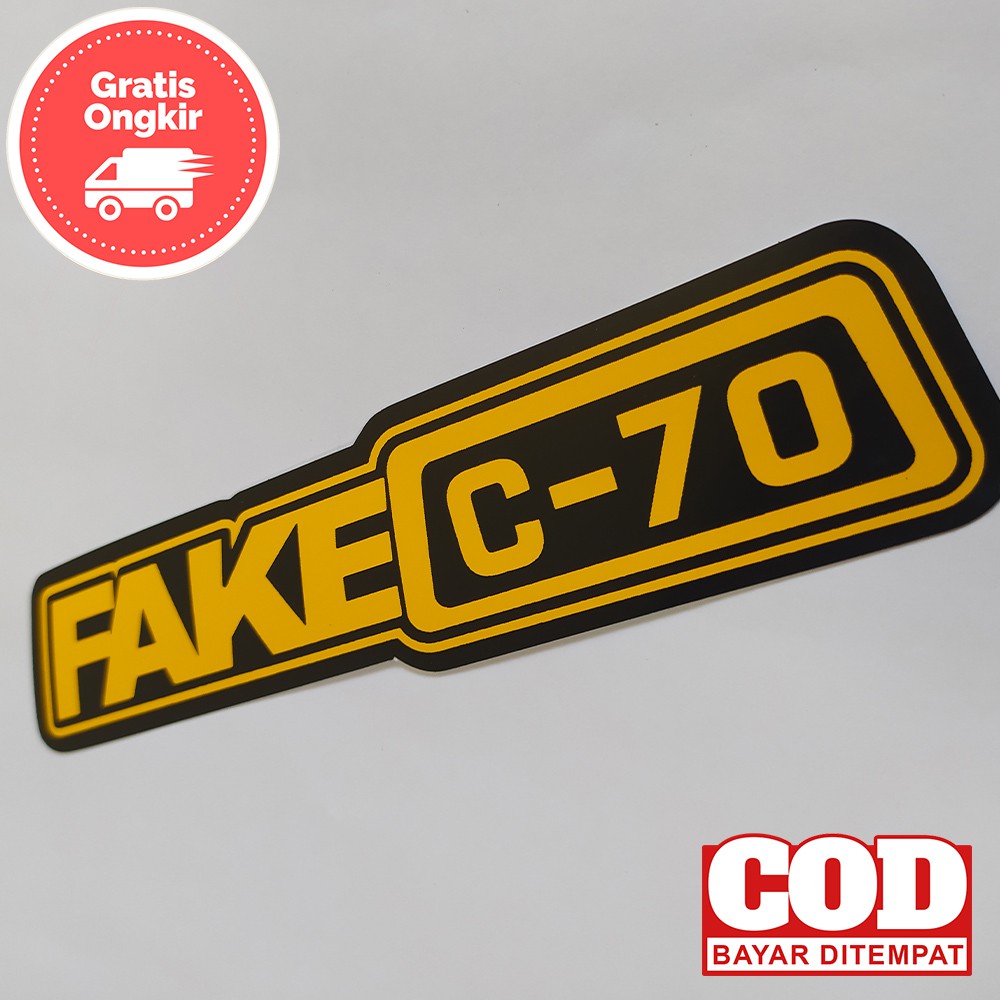 Sticker Fake C-70, Cutting Sticker, Setiker Motor, Sticker Motor C-70, Stiker Motor Fake C-70