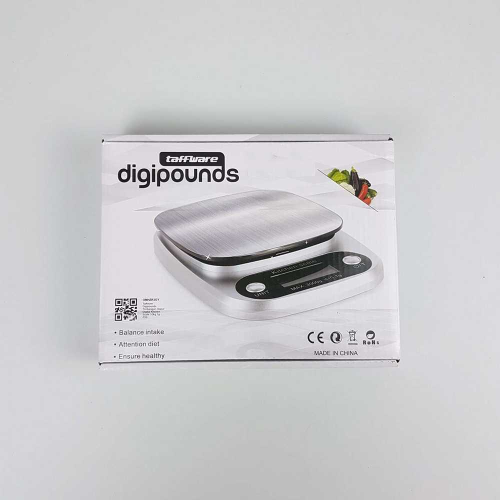 TD-AI04 Taffware Digipounds Timbangan Dapur Digital Kitchen Scale 10kg 1g Z3S