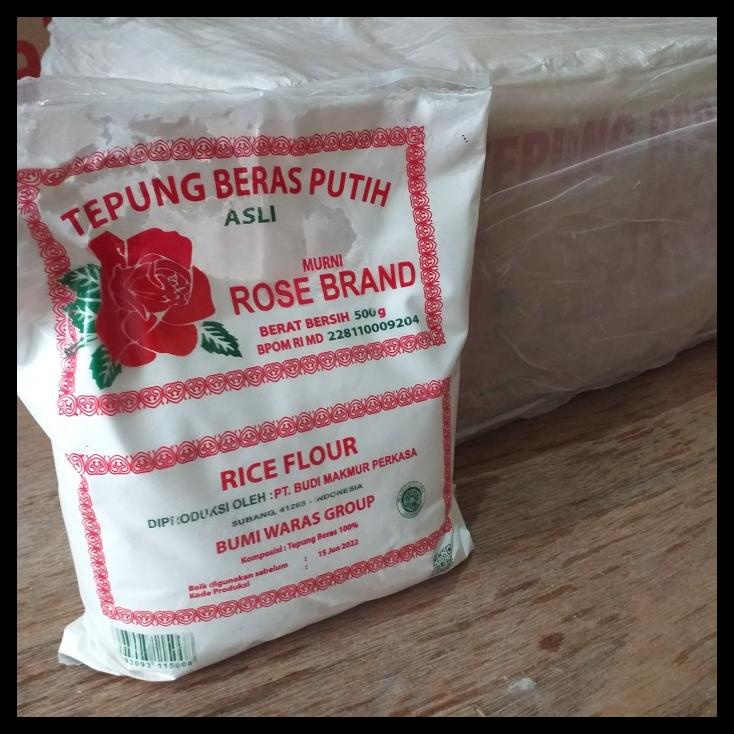 

TERBARUU!! Tepung Beras Rose Brand 500 gram.1 dus isi 20 COD
