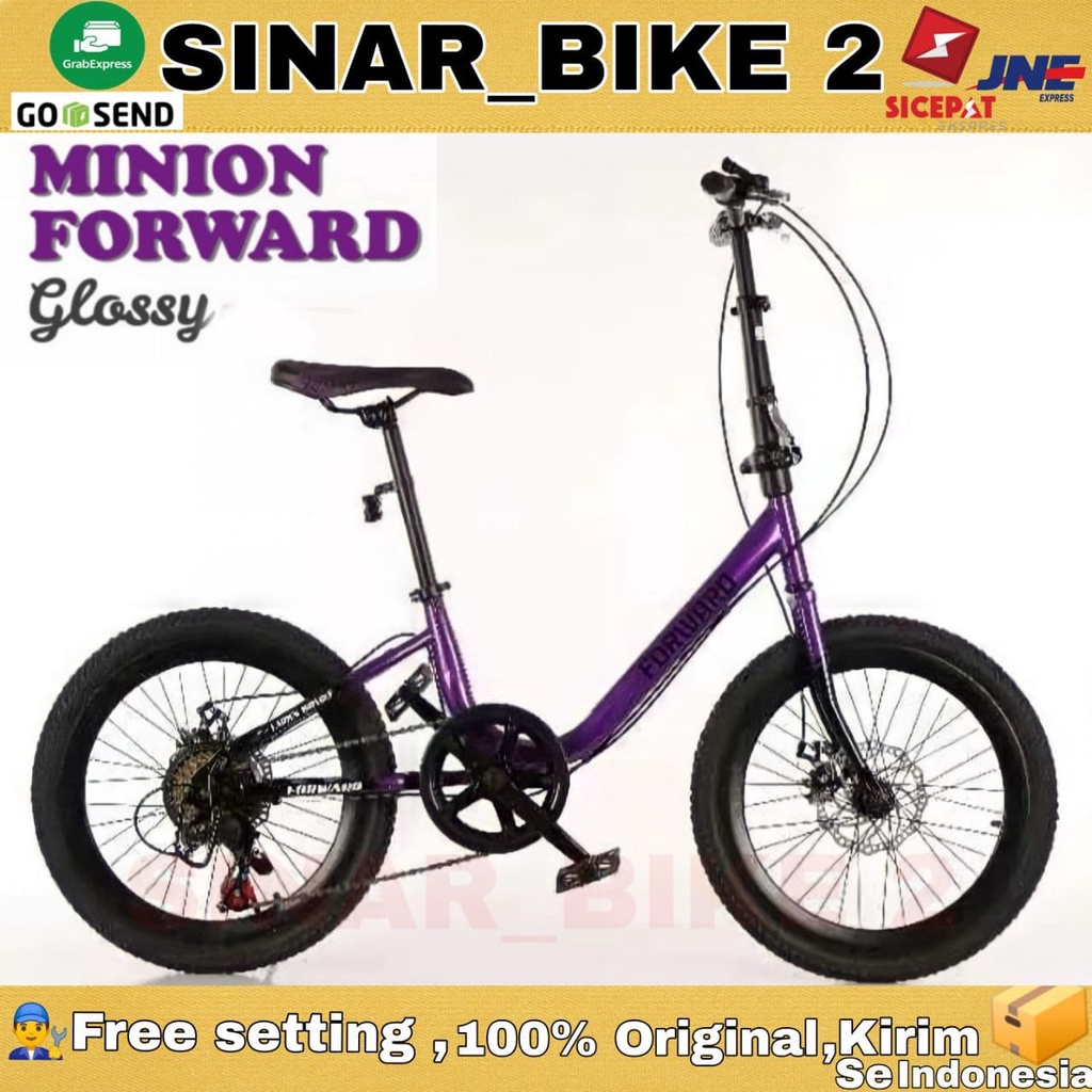 Sepeda MINION FORWARD Ukuran 20 Inch 7 Speed Rem Cakram