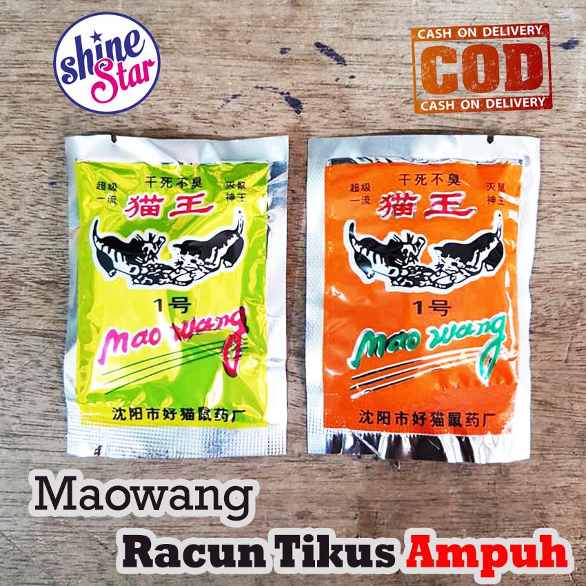 Racun Tikus Mao Wang / Maowang Dari Cina - Racun Pembasmi Hama Tikus Mati Kering Tidak Bau / Warna Random