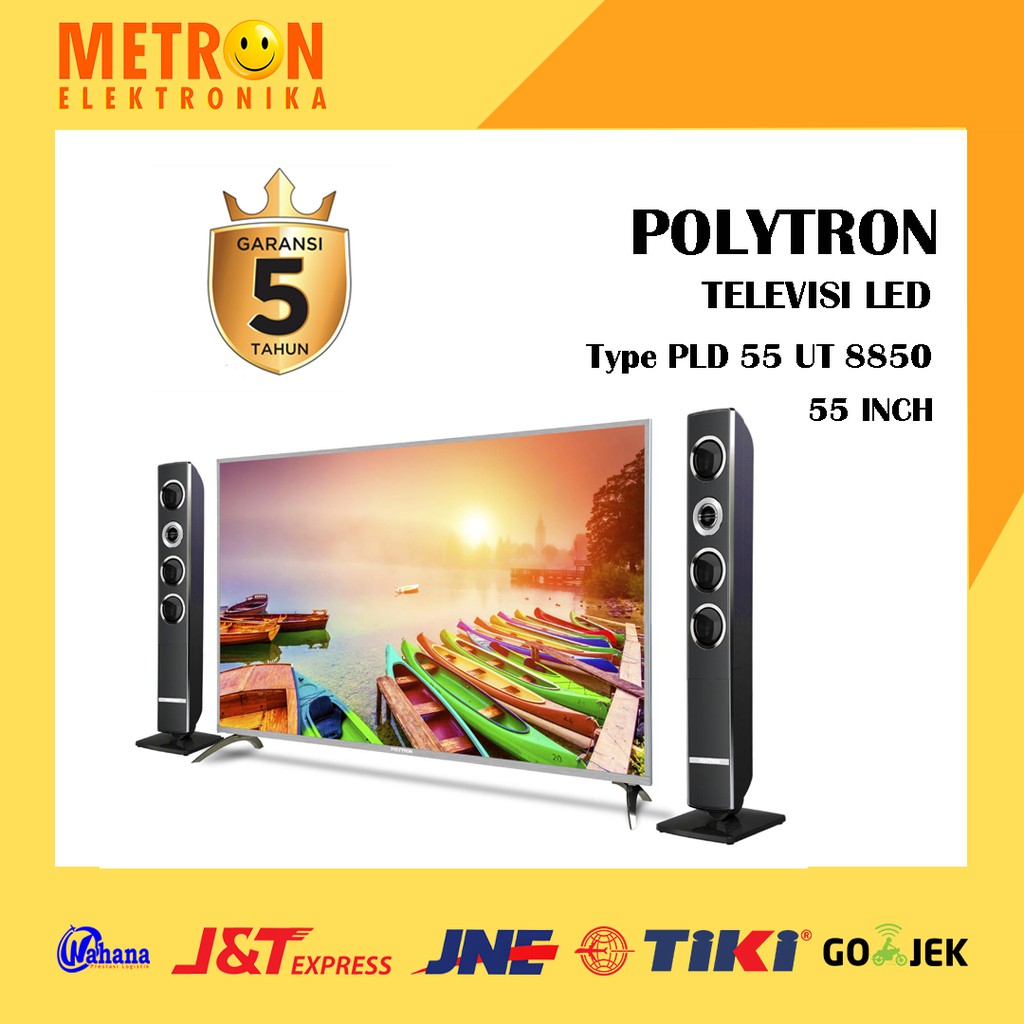 POLYTRON PLD 55 UT 8850 / TV TELEVISI LED ULTRA HD TV 55" + SPEAKER / PLD55UT8850