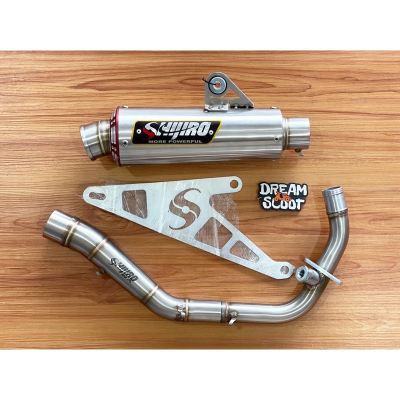 Knalpot Shijiro M3 inlet 45 Shijiro Vespa Sprint Shijiro Vespa Primavera Shijiro Vespa S Vespa LX Sh