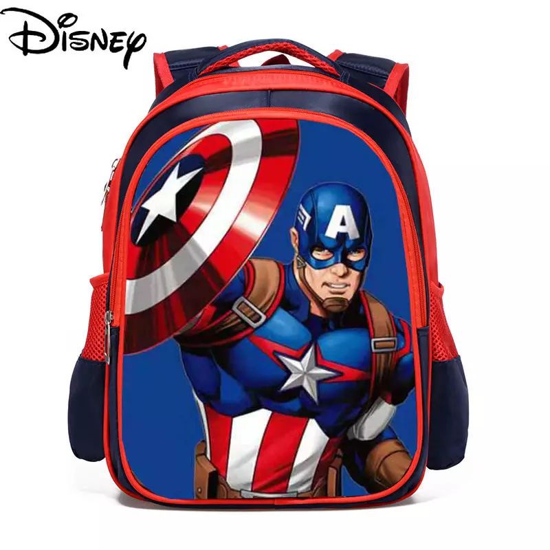 Mochillastore - Tas Ransel Anak Laki Laki Karakter Marvel Tas Sekolah Anak PG PAUD TK SD Backpack Anak Cowok Tas Ransel Captaint Amerika