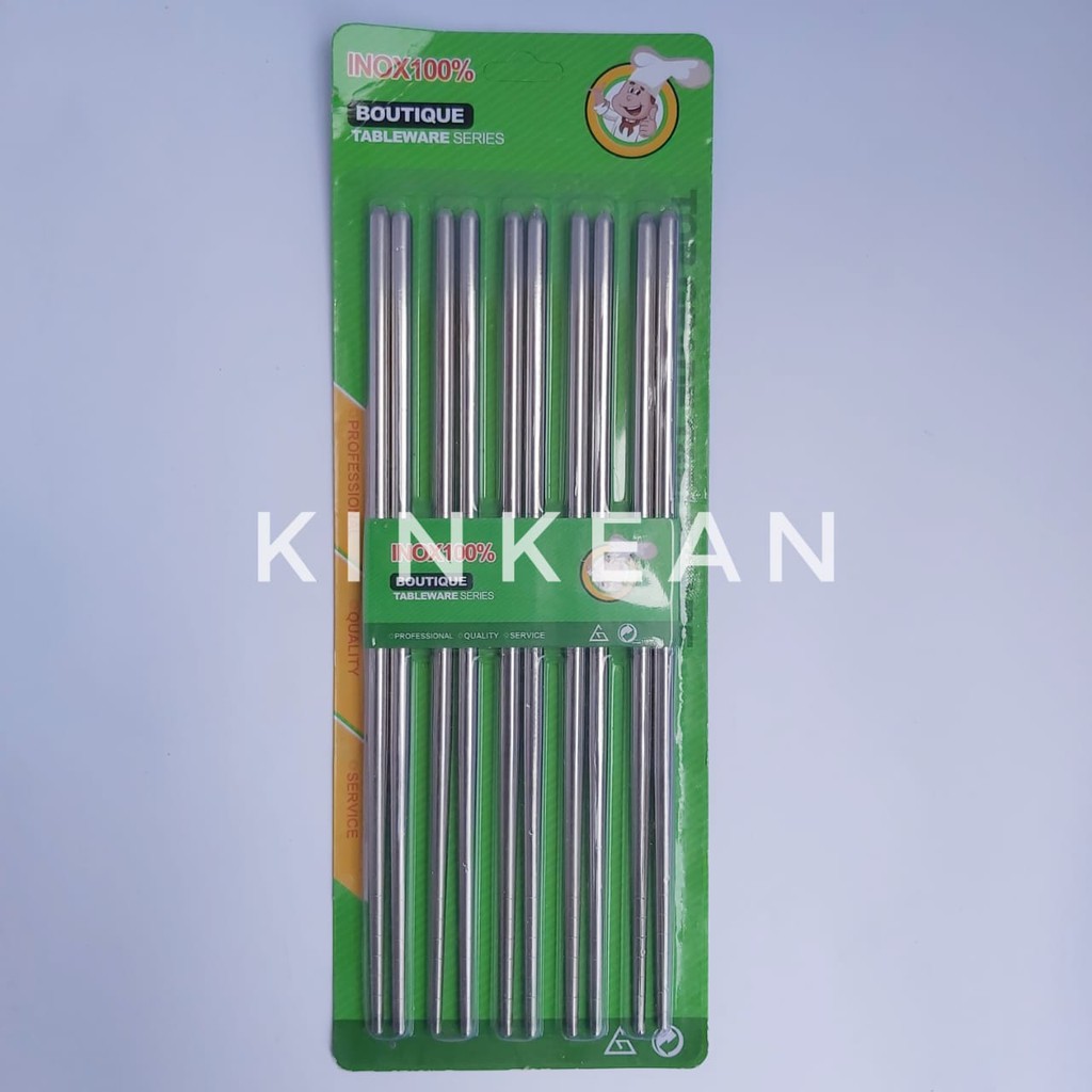 sumpit stainless steel besi good quality chopstick