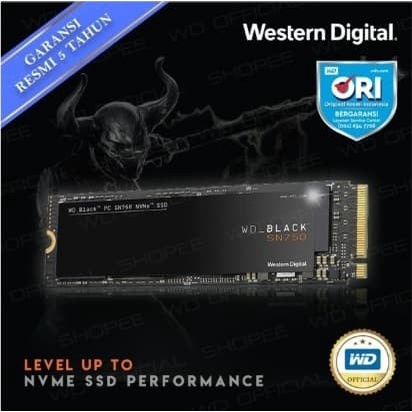 PROMO SSD WD Black 500GB SN750 M.2 NVMe