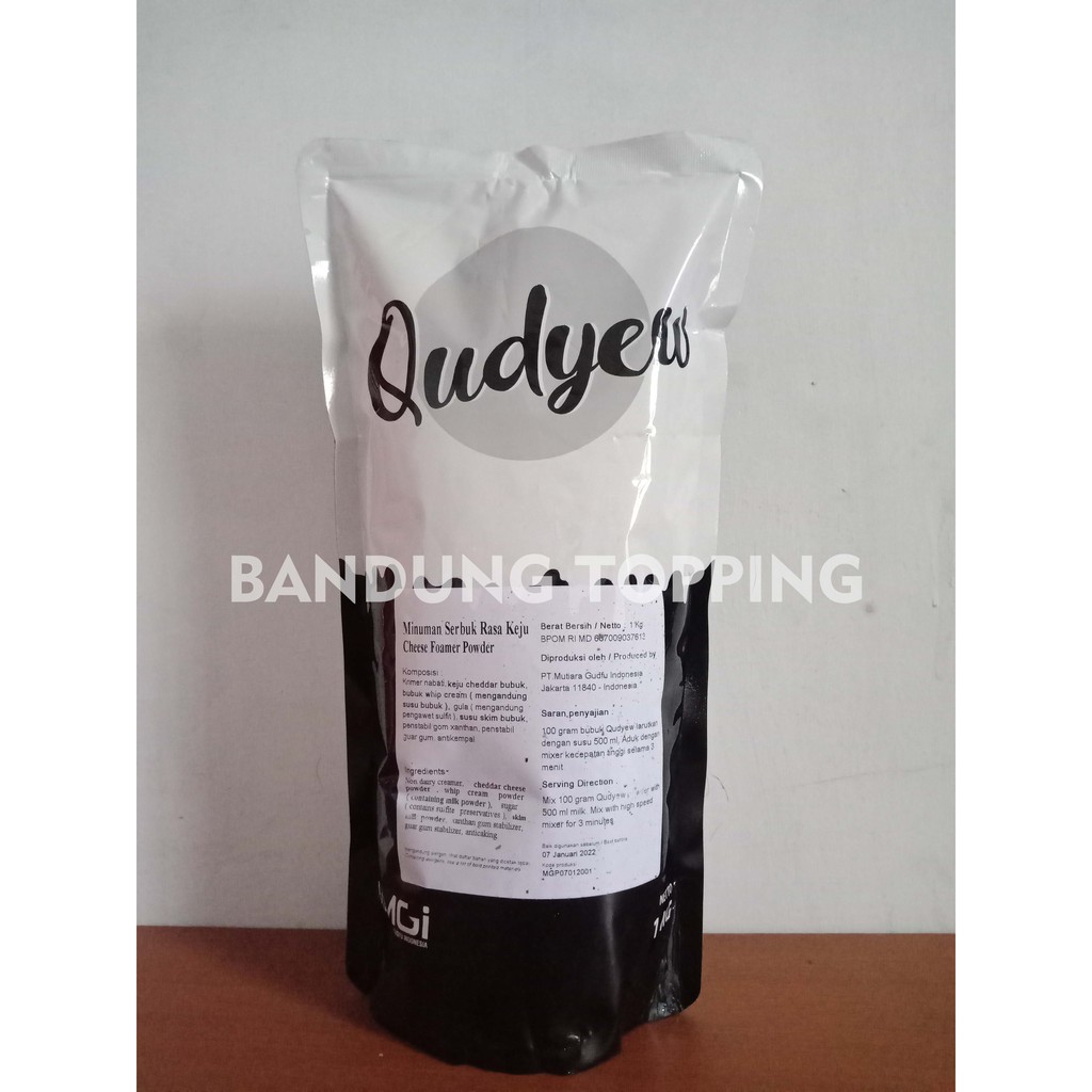 Qudyew Cheese foam / cheese cream powder  topping minuman premium 1kg