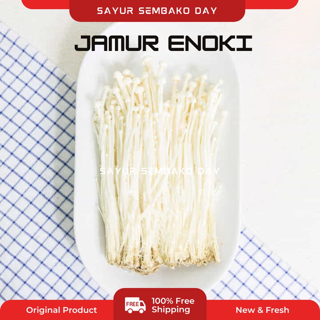 

Jamur Enoki Mentah Segar / Mushroom