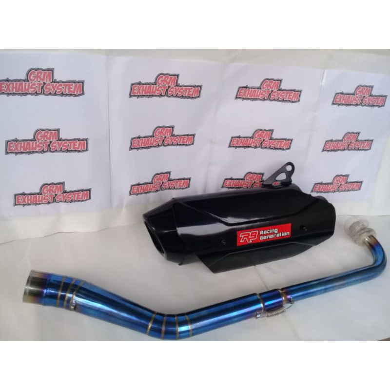 KNALPOT R9 MISANO SUPRA125 SUPRA GTR MXKING CB150 VIXION DLL