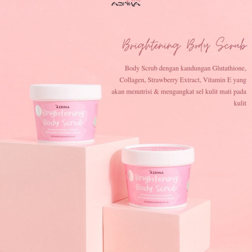 [ FREE GIFT ] Azrina Brightening Body Scrub 100g