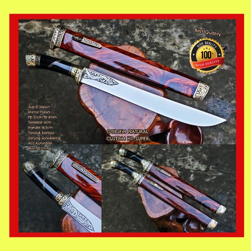 PISAU SEMBELIH NATURAL CUSTOM SUPER TAJAM