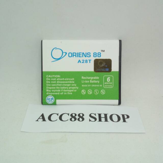 Baterai Batre Battery Double Power OR88/ Oriens88 Evercoss A28T