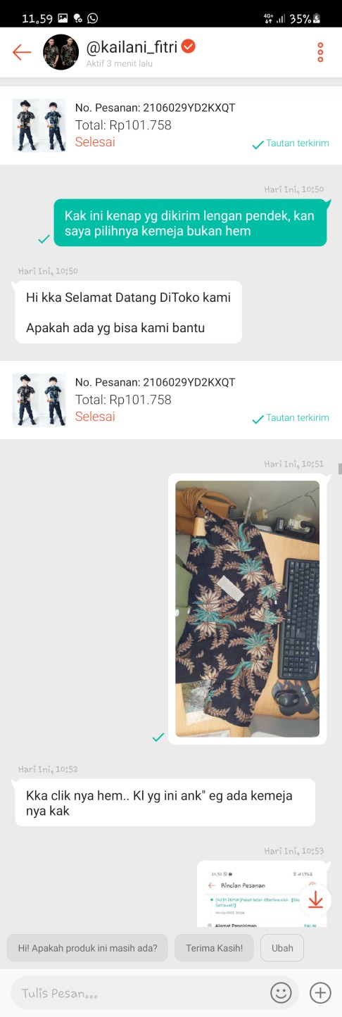 Kemeja Batik Anak / Hem Anak Pendek Laki Laki Motif Ulir 1-10 Tahun