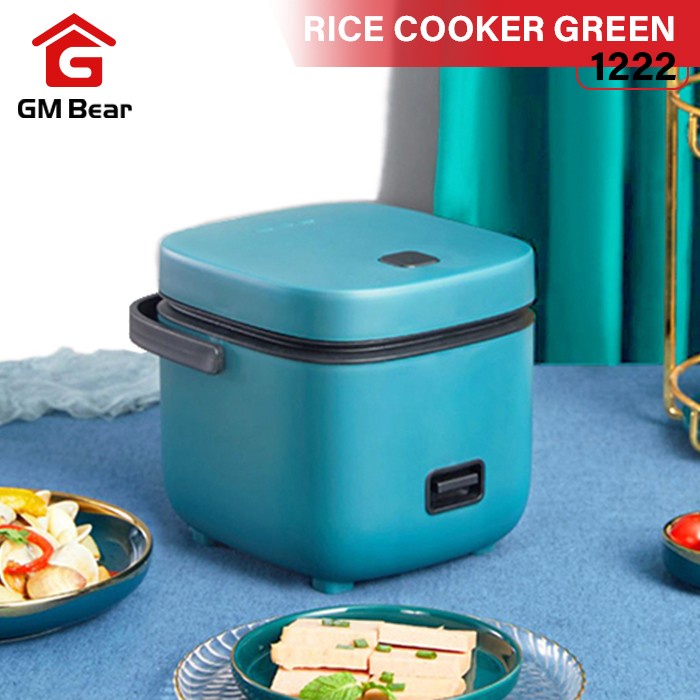 GM Bear Smart Rice Cooker Mini 0.8L Green 1222- Penanak Nasi Minimalis
