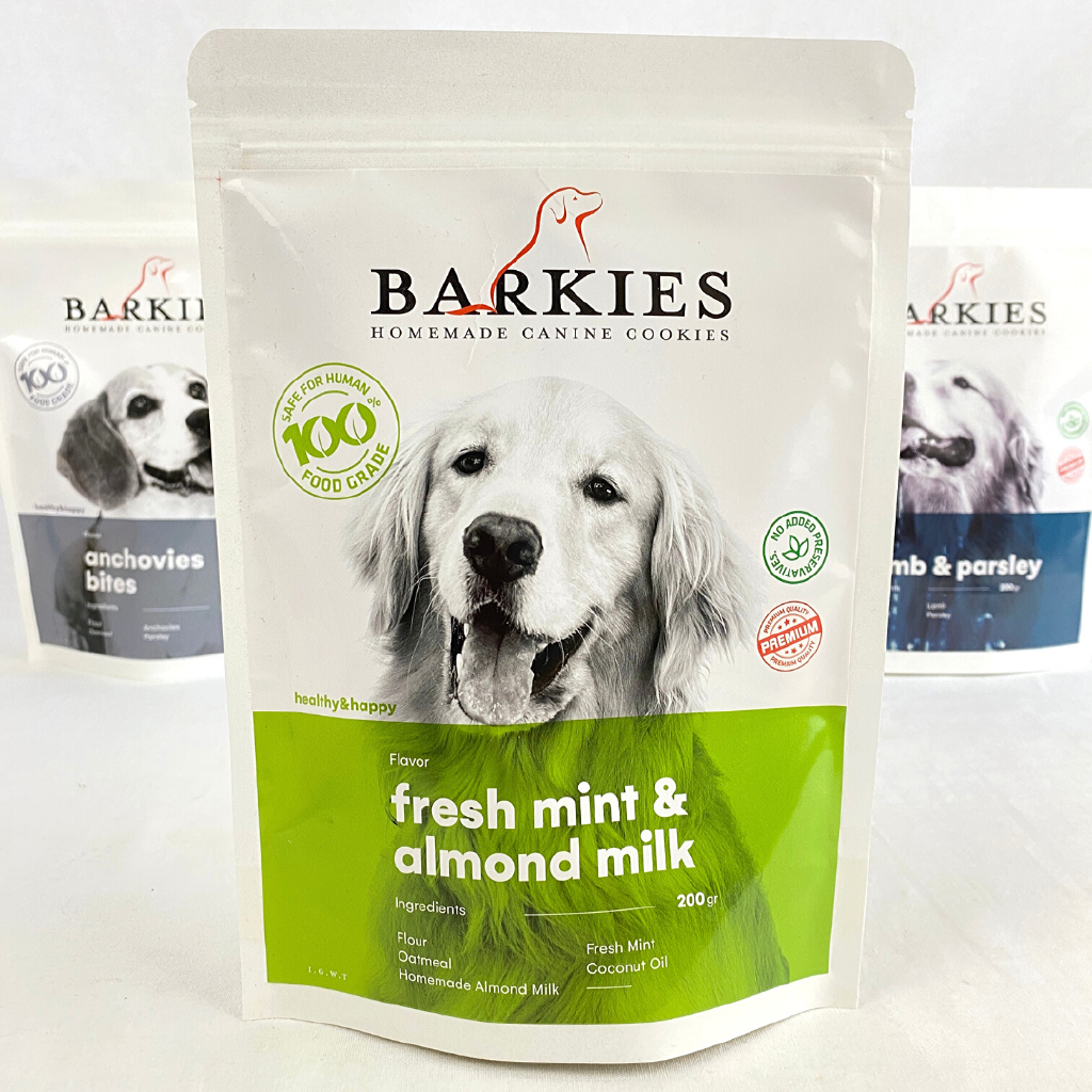 

BARKIES Snack Anjing Premium Fresh MINT And Almond 200g