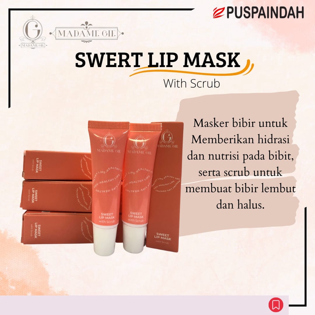 MADAME GIE SWEET LIP MASK WITH SCRUB