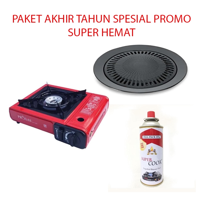 Paket BBQ Spesial Tahun Baru Kompor Portable Dengan BBQ Grill Plate