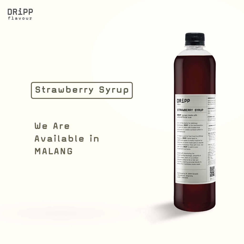 

DRiPP Strawberry Syrup (Sirup Rasa Stroberi)