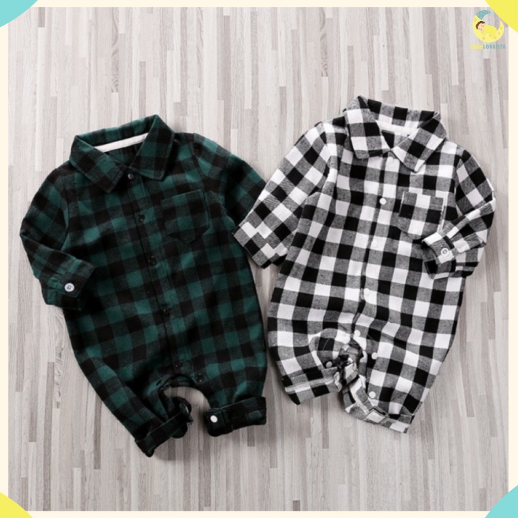 [COD] jumper lengan panjang / jumper keren bayi motif KOTAK / baju bayi laki-laki / Baju bayi motif KEMEJA KOTAK-KOTAK/Babylovanta