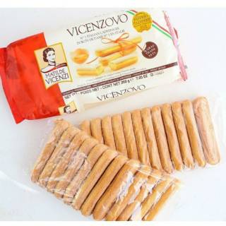 Vicenzovo Lady Finger Biscuit 200 gram Ready | Shopee ...