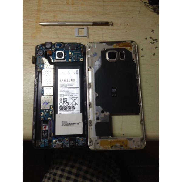 samsung Note 5 minusan kamera + frame + bazzel + baterai + pen + mesin original copotan 100%