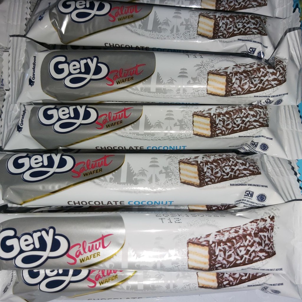 

GERY SALUUT WAFER CHOCOLATE COCONUT COKLAT KELAPA 20 GR