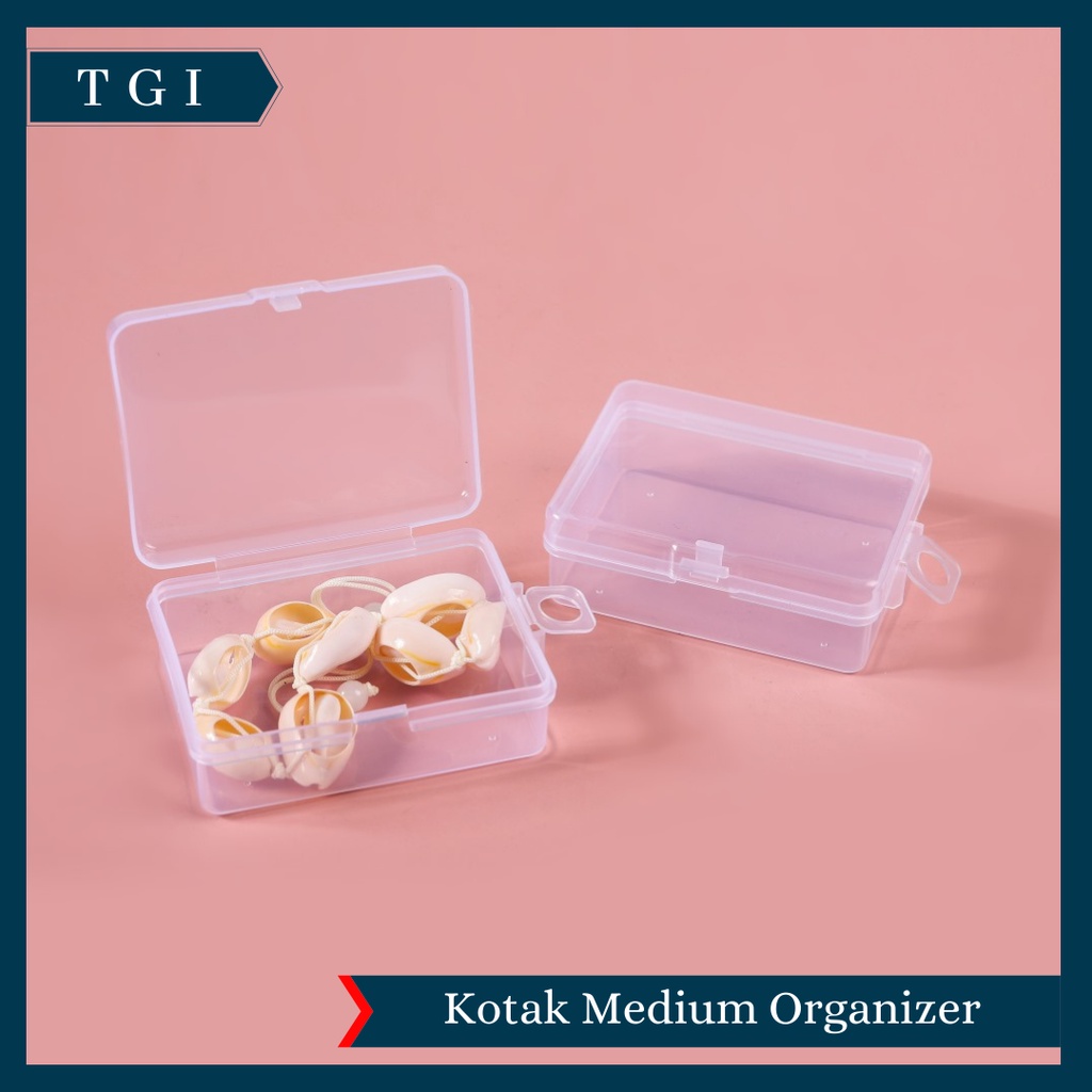 TGI - KOTAK KECIL SIMPAN OBAT MEMORY CARD / KOTAK PLASTIK SERBA GUNA 6.7 x 4.9 x 2.3 CM