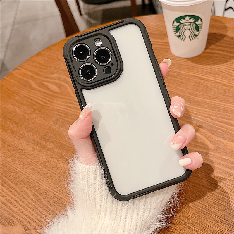 Case bumper Belakang Transparan shockproof Ultra Tipis Untuk iPhone 13 12 11 Pro MAX XS MAX