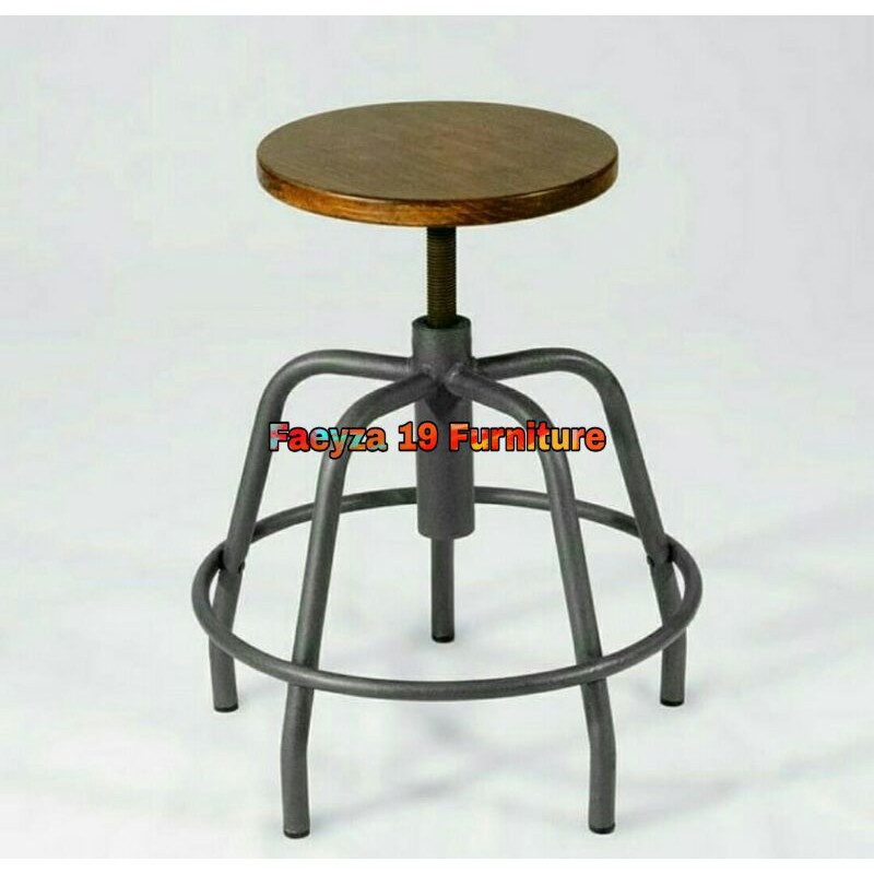 Kursi Bar berputar Hidrolik kaki besi