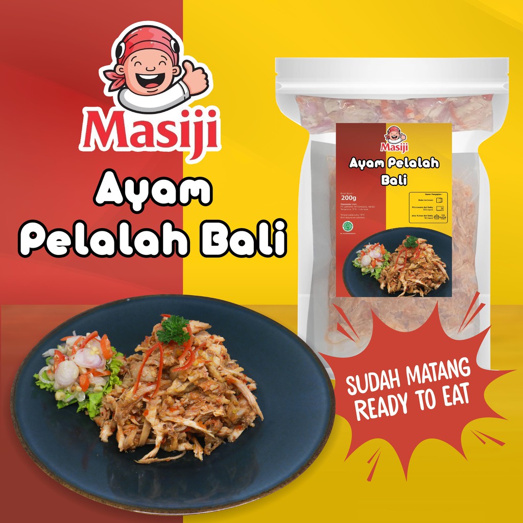 

Ayam Suwir Pelalah Bali Sambal Matah Frozen Masiji (Porsi 2 Orang)