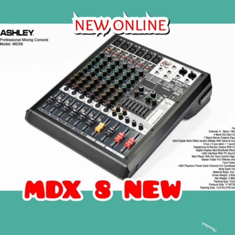 MIXER ASHLEY MDX 8 ORIGINAL ASHLEY