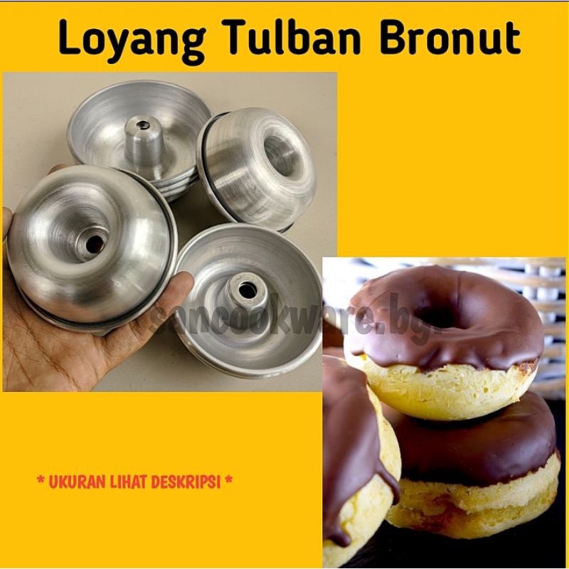 Loyang Kue Tulban Bronut mini / Loyang Kue Bolu Donat Mini / Loyang kue Acuan Donut