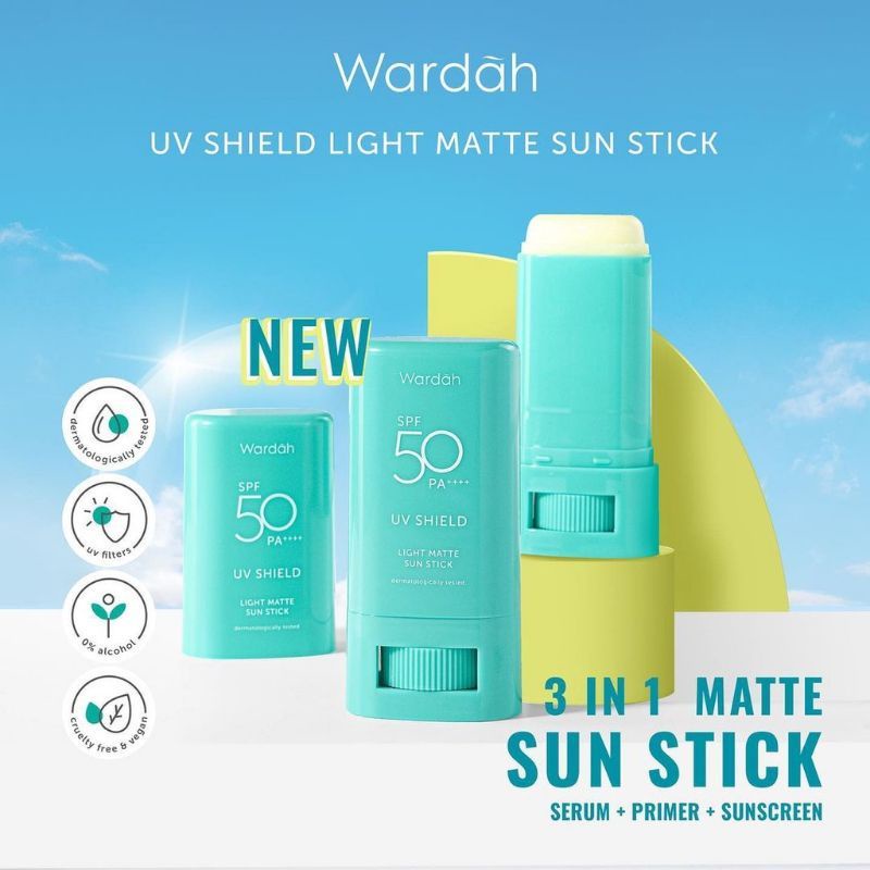 WARDAH UV Shield Light Matte Sun Stick SPF50 PA++++ 22g