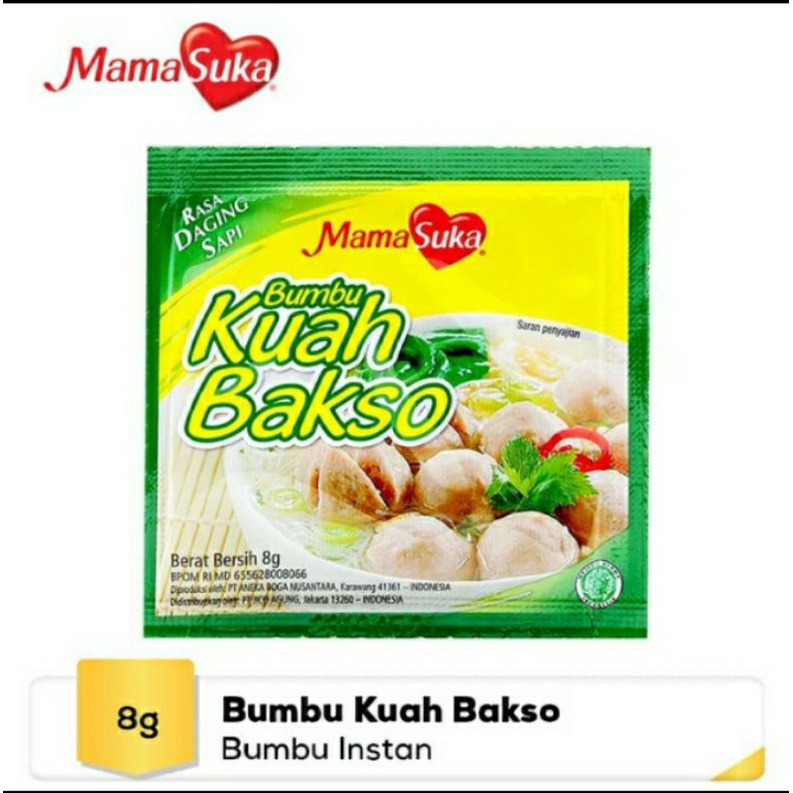 Jual Mama Suka Bumbu Kuah Bakso Daging Sapi 8gr Renceng Shopee