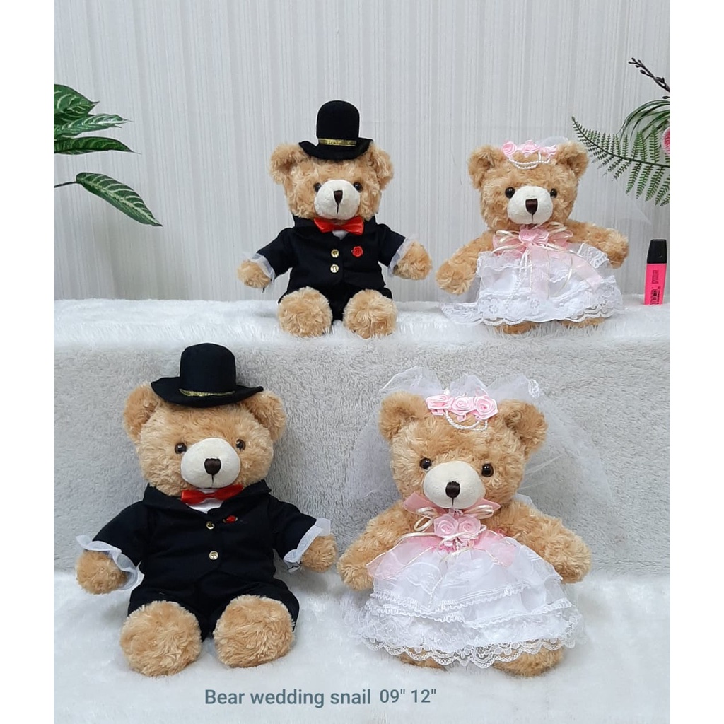 Boneka Pengantin 09&quot;/boneka pasangan /boneka wedding/Teddy Bear Penganting