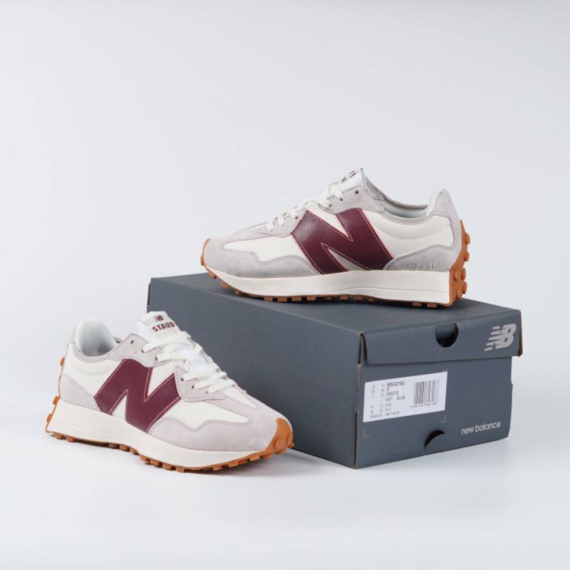 New Balance 327 Moonbeam White Classic Burgundy