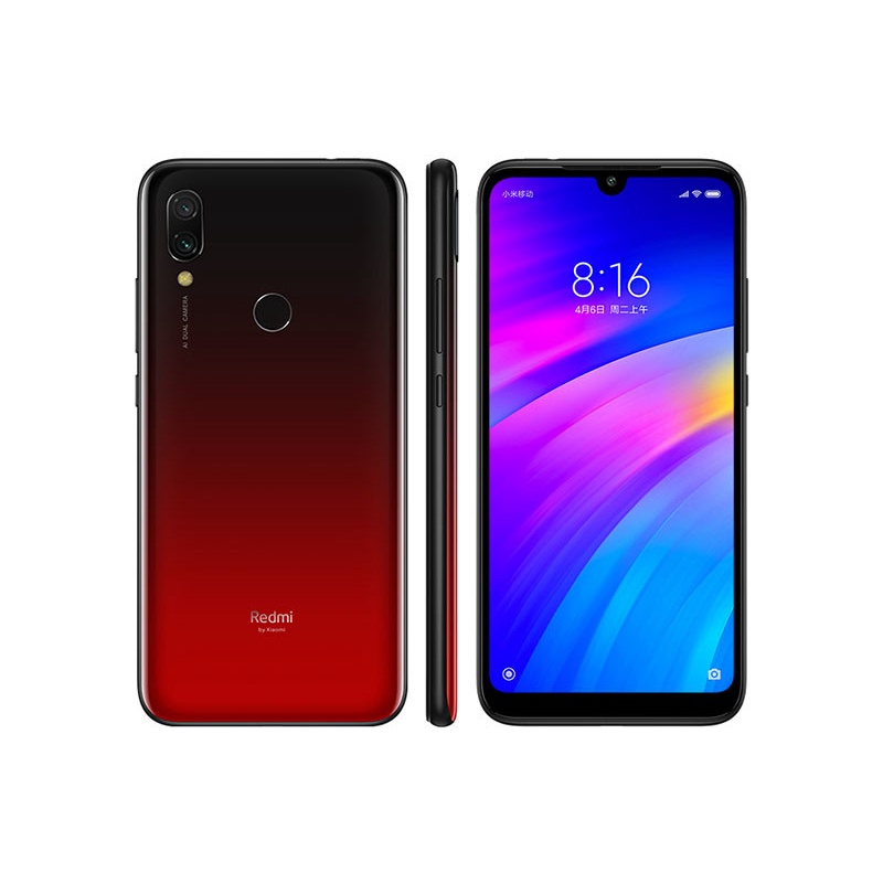 Xiaomi Redmi 7 handphone redmi7 Smartphone Android handphone xiaomi murah 3/32GB 4/64GB Layar Penuh 6.26'' Dual Sim Card xiomi redmi 7 4G Cellphone-Merah