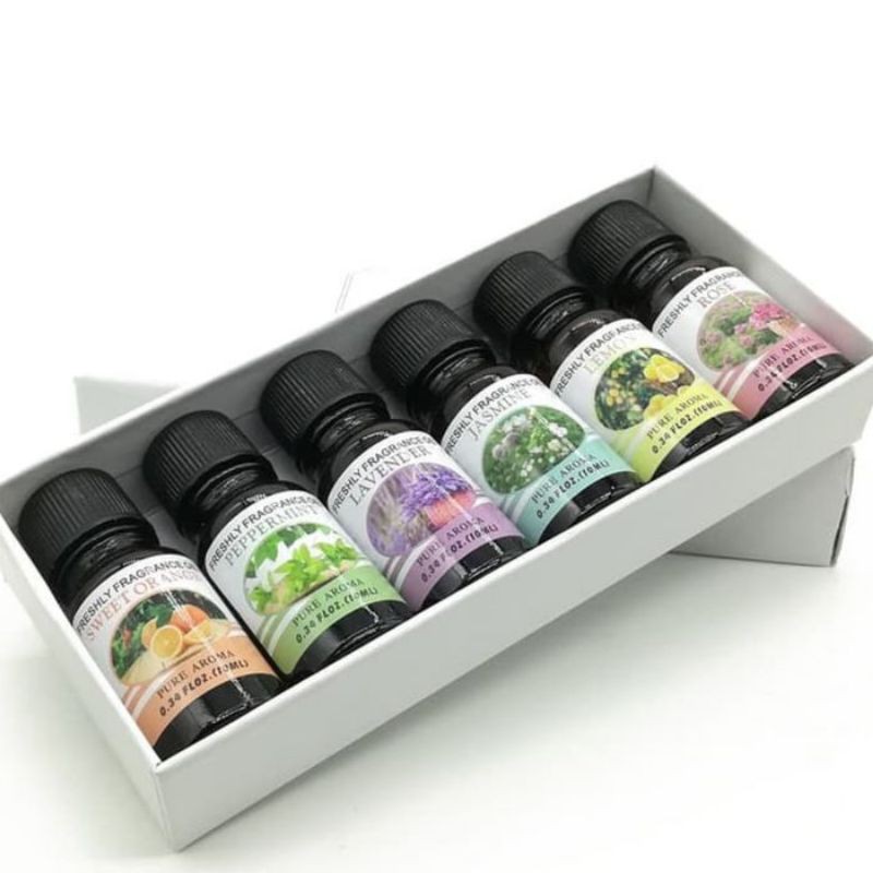 ESSENTIAL FRAGRANCE OIL / MINYAK AROMATHERAPY 6 IN 1 - 10 ml