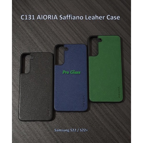 C131 Samsung S22 S22 PLUS S22 ULTRA AIORIA Saffiano Leather Case