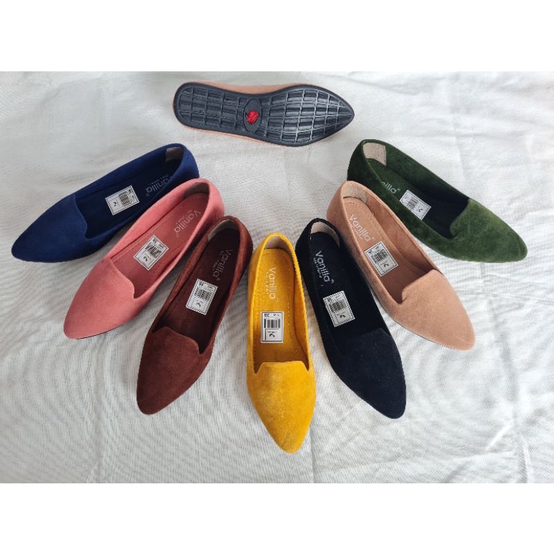 ABBUSHOES  Rf 01 platshoes sisuka sol karet  wanita