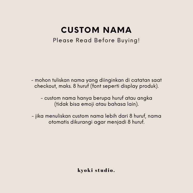 Clutch Pria Custom Nama