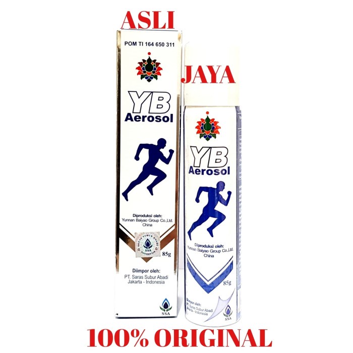 YUNNAN BAIYAO - YB AEROSOL 85G(SPRAY) - OBAT REMATIK BERKASIAT