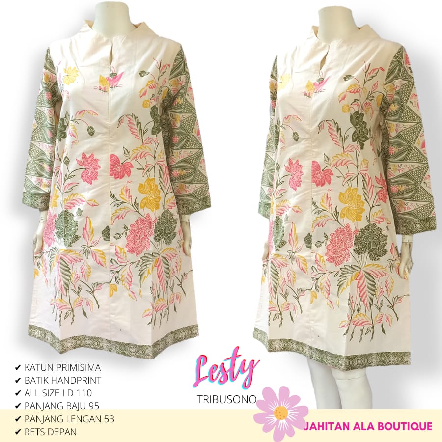 Tunik Lesty Tribusono batik solo tunik cantik